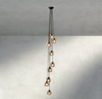 Bubble Clear Glass Cascade Pendant - Cyran Lamps