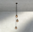 Bubble Clear Glass Cascade Pendant - Cyran Lamps