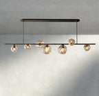 Bubble Clear Glass Linear Chandelier - Cyran Lamps