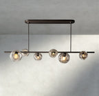 Bubble Clear Glass Linear Chandelier - Cyran Lamps