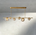 Bubble Clear Glass Linear Chandelier - Cyran Lamps