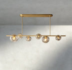 Bubble Clear Glass Linear Chandelier - Cyran Lamps