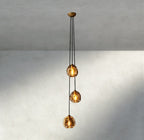 Bubble Smoke Glass Cascade Pendant - Cyran Lamps