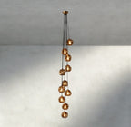 Bubble Smoke Glass Cascade Pendant - Cyran Lamps