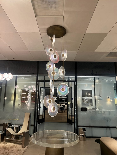 Modern Art Design Radiant Glass Chandelier
