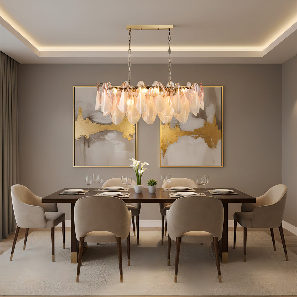 Caia Murano Glass Chandelier for Living Room - Cyran Lamps