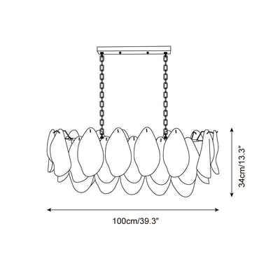 Caia Murano Glass Chandelier for Living Room - Cyran Lamps
