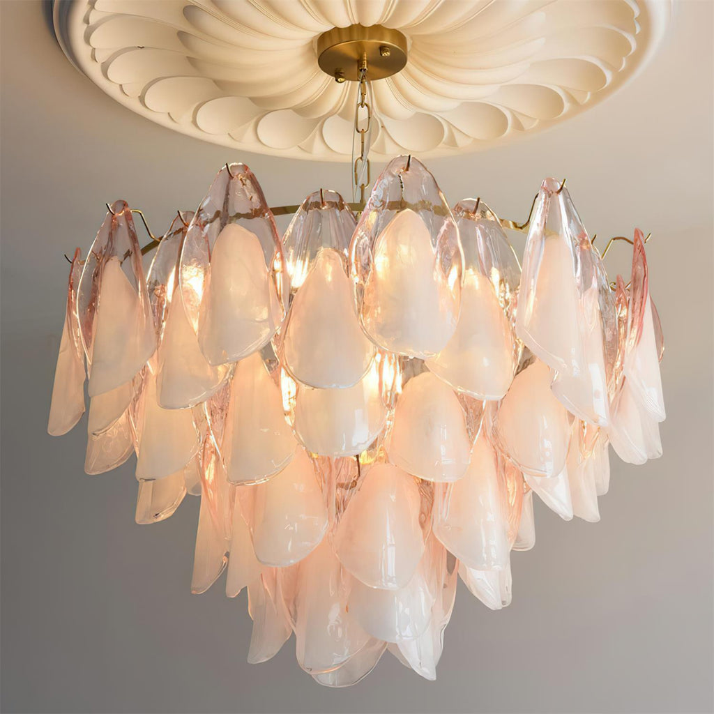 Caia Murano Glass Chandelier for Living Room - Cyran Lamps