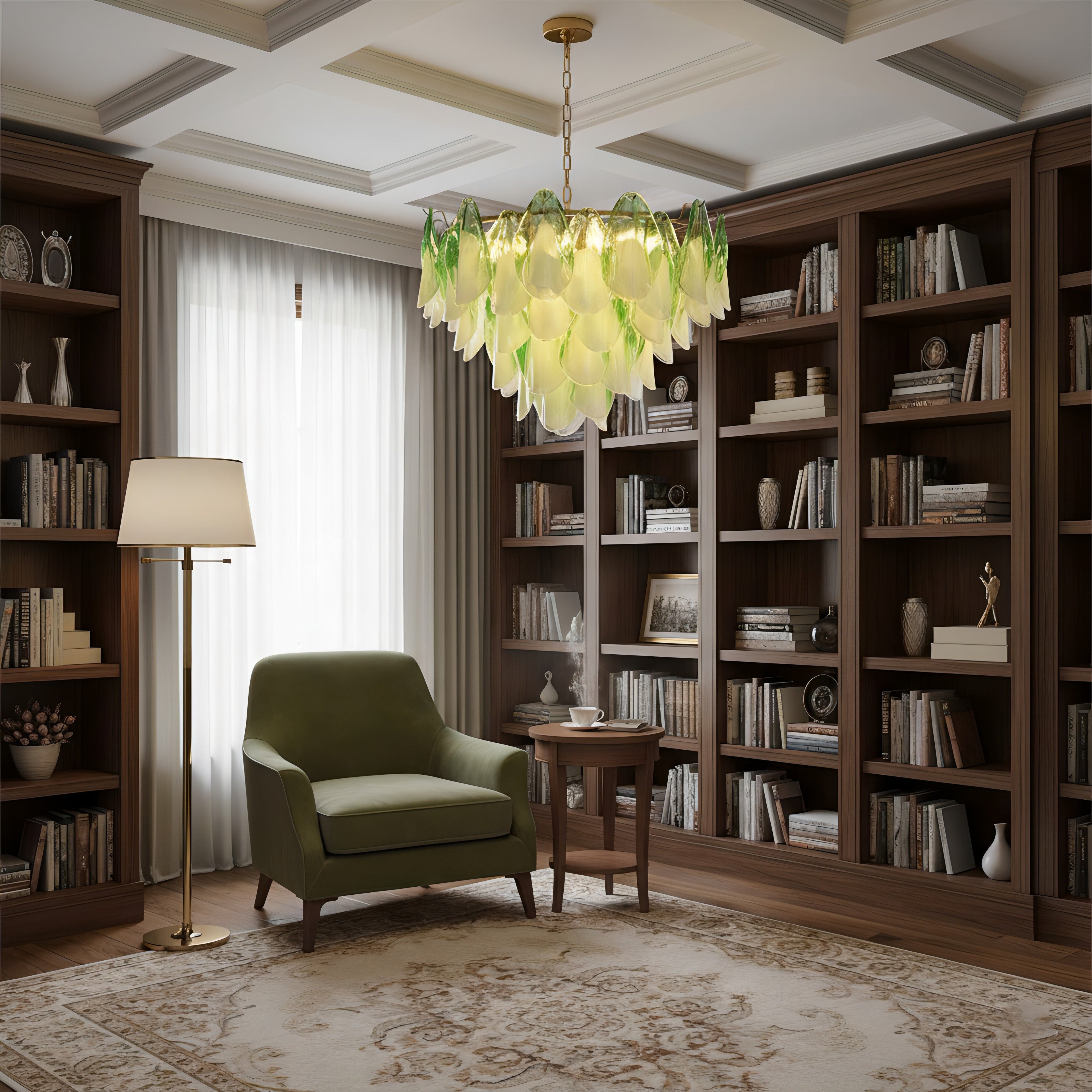 Caia Murano Glass Chandelier for Living Room - Cyran Lamps