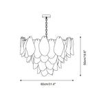 Caia Murano Glass Chandelier for Living Room - Cyran Lamps