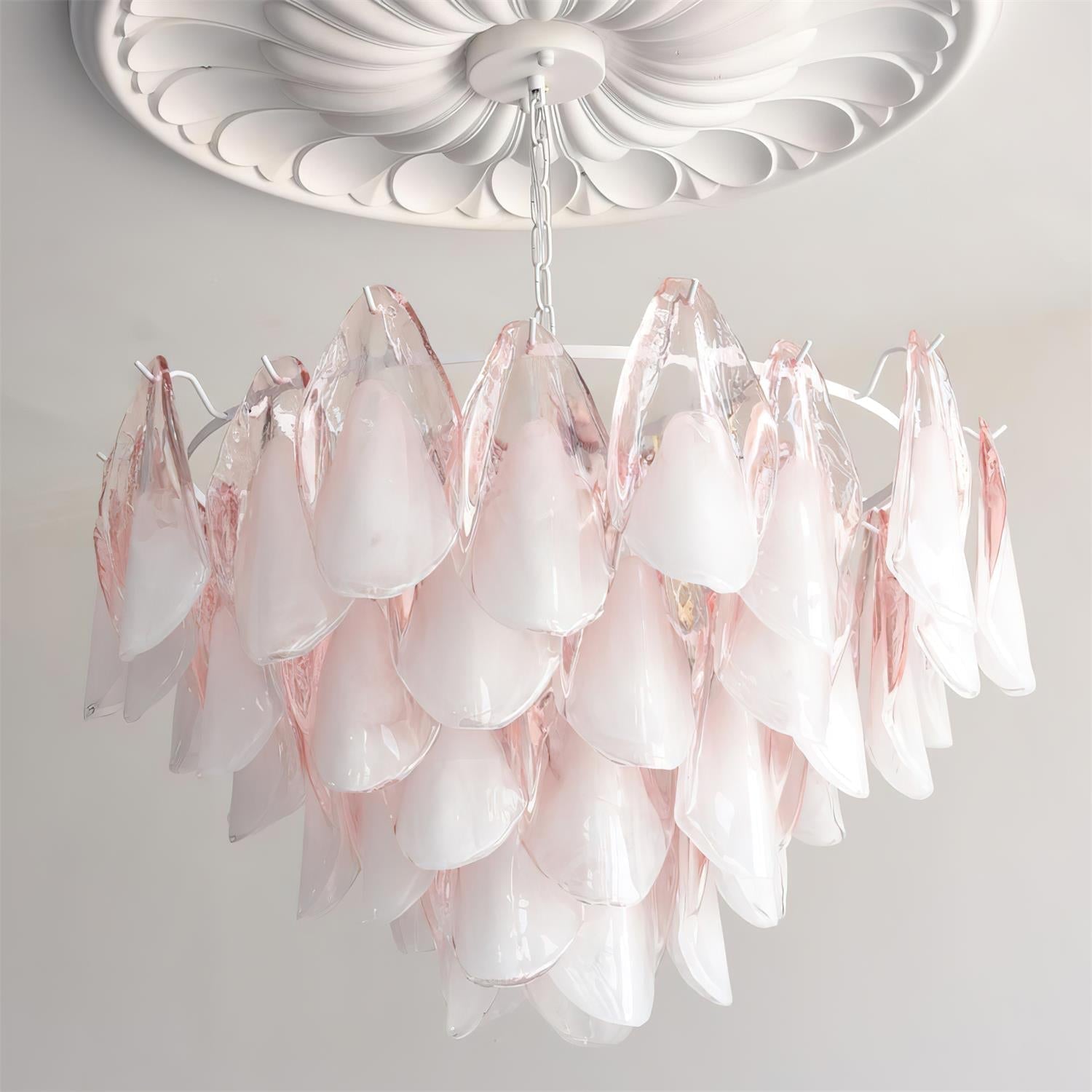 Caia Murano Glass Chandelier for Living Room - Cyran Lamps