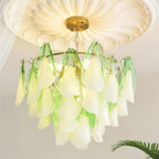Caia Murano Glass Chandelier for Living Room - Cyran Lamps