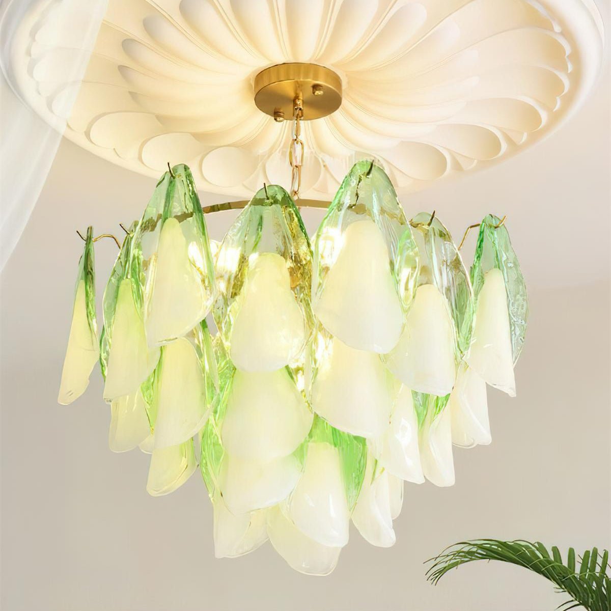 Caia Murano Glass Chandelier for Living Room - Cyran Lamps