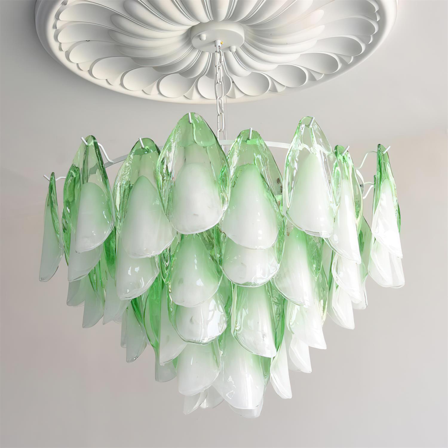 Caia Murano Glass Chandelier for Living Room - Cyran Lamps