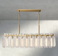 Calam Glass Rectangular Chandelier 60", 72" - Cyran Lamps