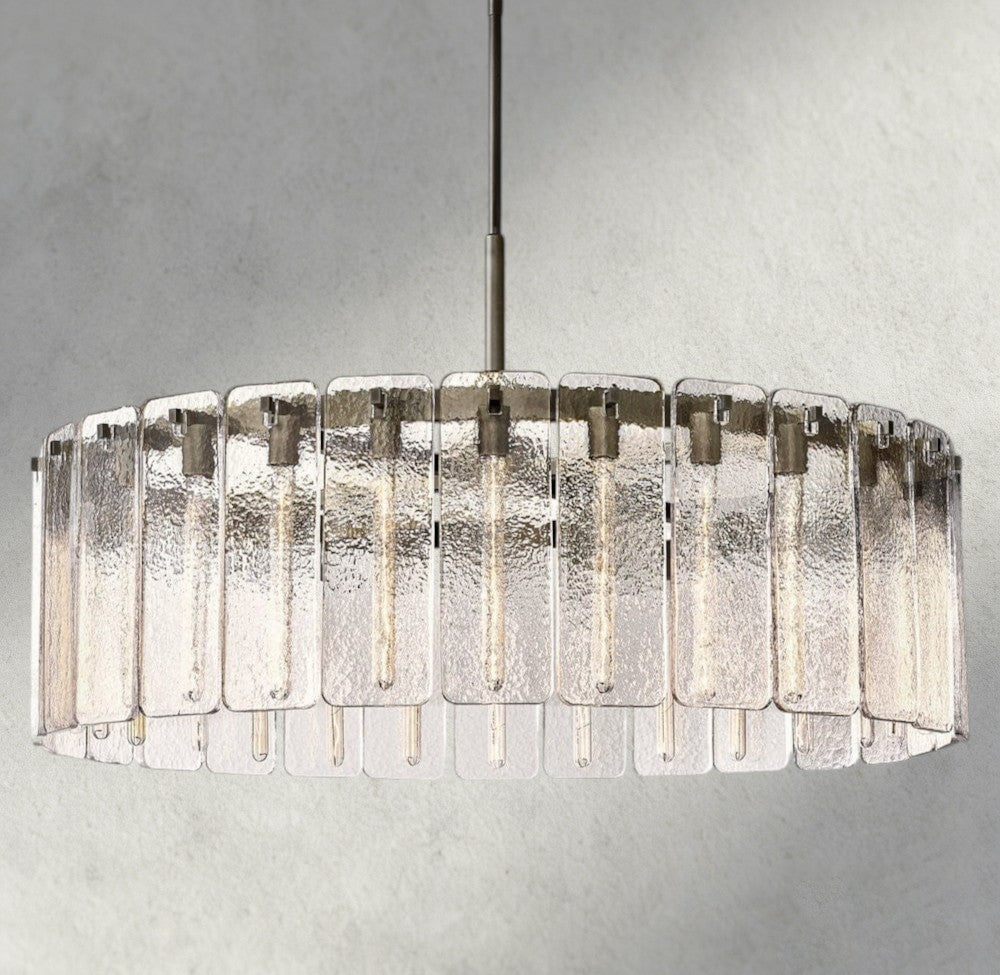 Calam Glass Round Chandelier 36", 48", 60" - Cyran Lamps