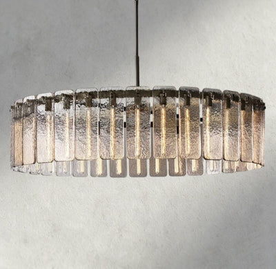 Calam Glass Round Chandelier 36", 48", 60" - Cyran Lamps