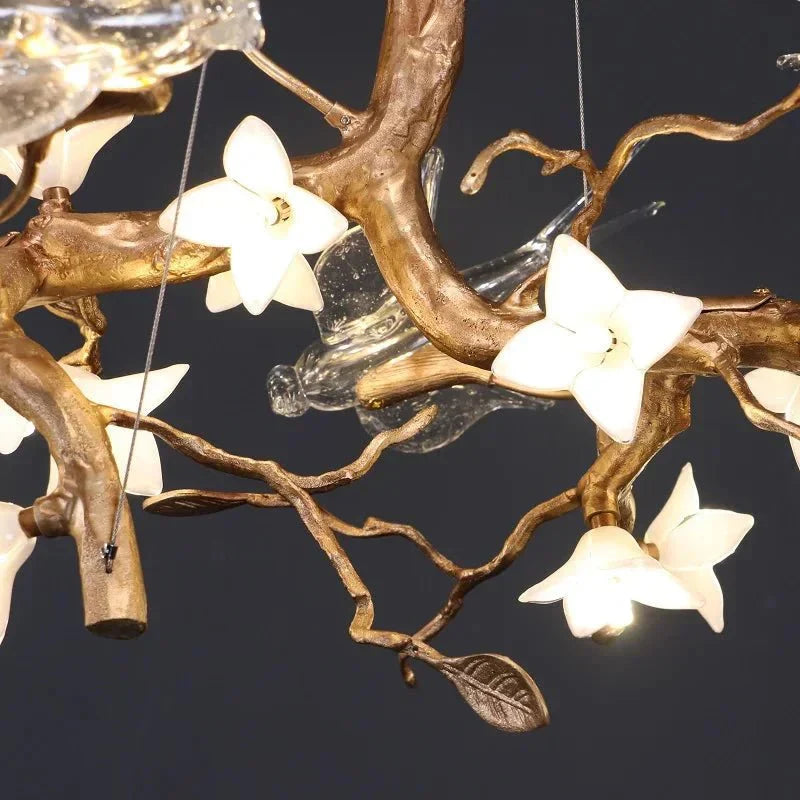 Calyx Bird Branch Chandelier for Dining Room - Copper49.2" (125cm)Warm White 3000KCyranlamps