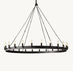Camena Vintage Candelabra Round Chandelier - Cyran Lamps