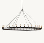 Camena Vintage Candelabra Round Chandelier - Cyran Lamps
