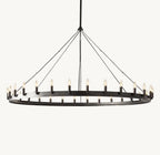 Camena Vintage Candelabra Round Chandelier - Cyran Lamps