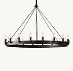 Camena Vintage Candelabra Round Chandelier - Cyran Lamps