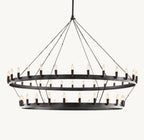 Camena Vintage Candelabra Two - Tier Chandelier - Cyran Lamps