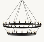 Camena Vintage Candelabra Two - Tier Chandelier - Cyran Lamps