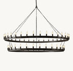 Camena Vintage Candelabra Two - Tier Chandelier - Cyran Lamps