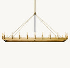 Camena Vintage Filament Rectangular Chandelier - Cyran Lamps