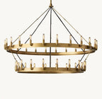 Camena Vintage Filament Two - Tier Chandelier - Cyran Lamps