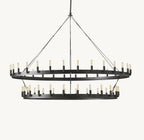 Camena Vintage Filament Two - Tier Chandelier - Cyran Lamps