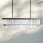 Cameron Rectangular Chandelier 49''59'' - Cyran Lamps