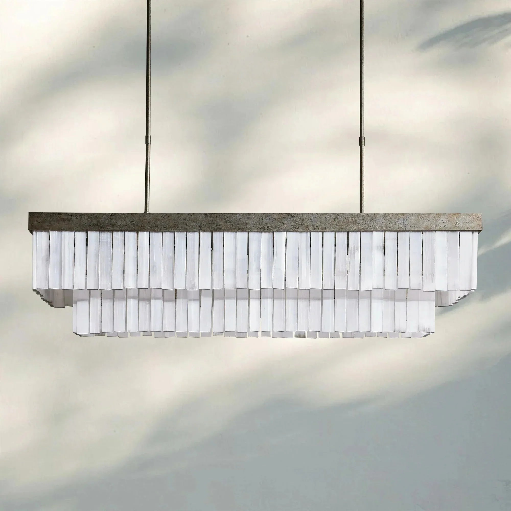 Cameron Rectangular Chandelier 49''59'' - Cyran Lamps