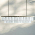 Cameron Rectangular Chandelier 49''59'' - Cyran Lamps