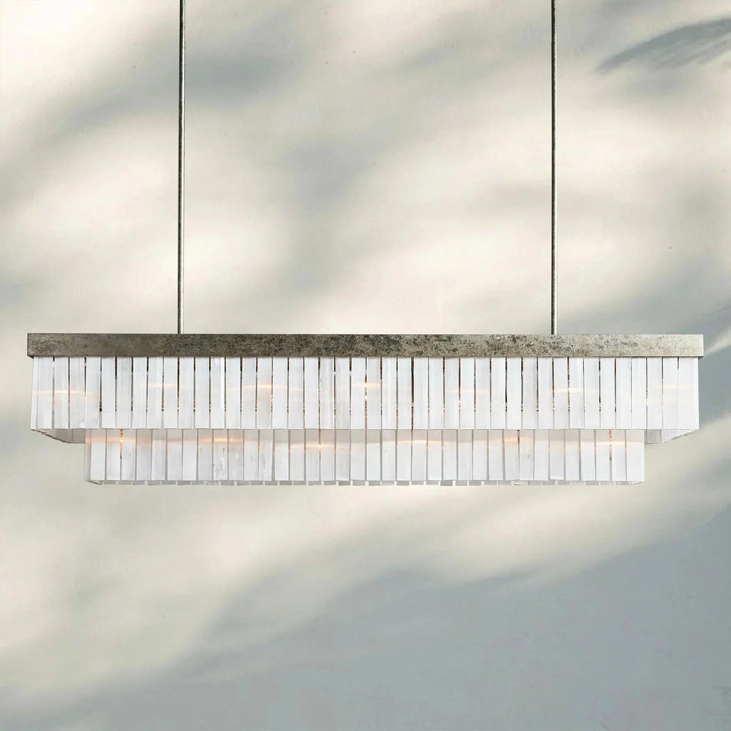 Cameron Rectangular Chandelier 49''59'' - Cyran Lamps