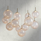 Casen Round Chandelier 20", 28", 34", 43" - Cyran Lamps