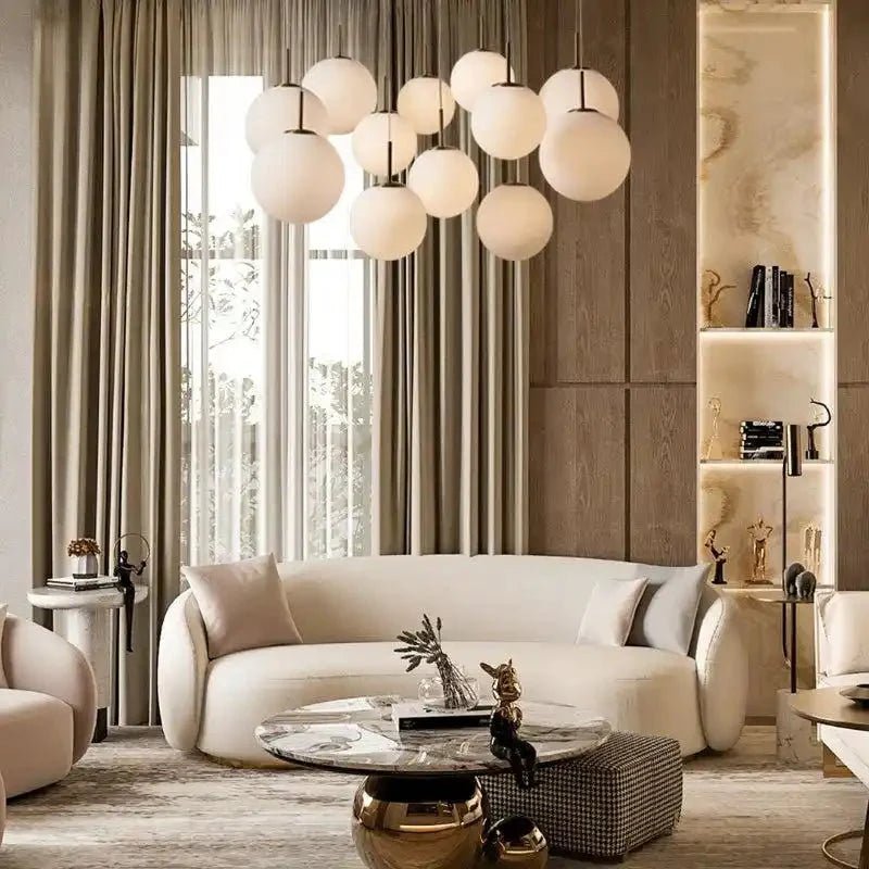 Casen Round Chandelier 20", 28", 34", 43" - Cyran Lamps