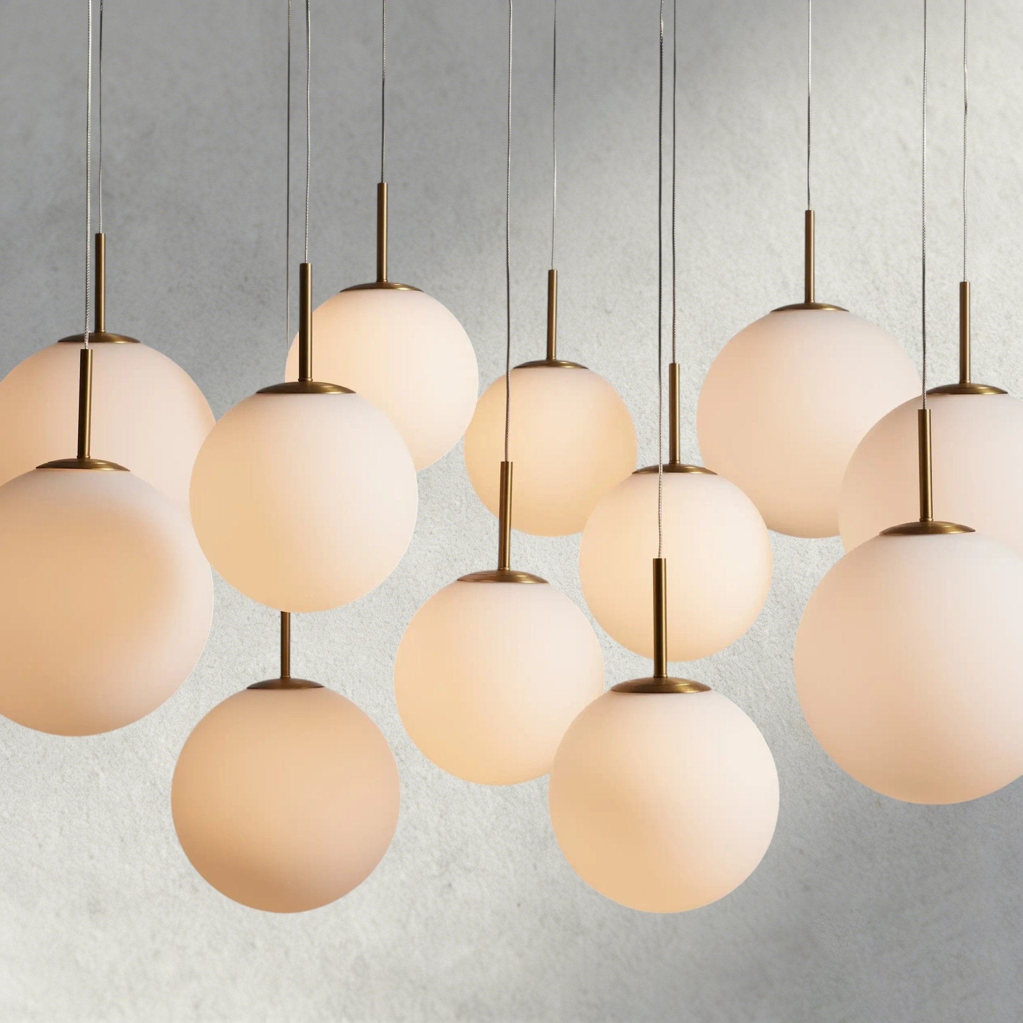 Casen Round Chandelier 20", 28", 34", 43" - Cyran Lamps