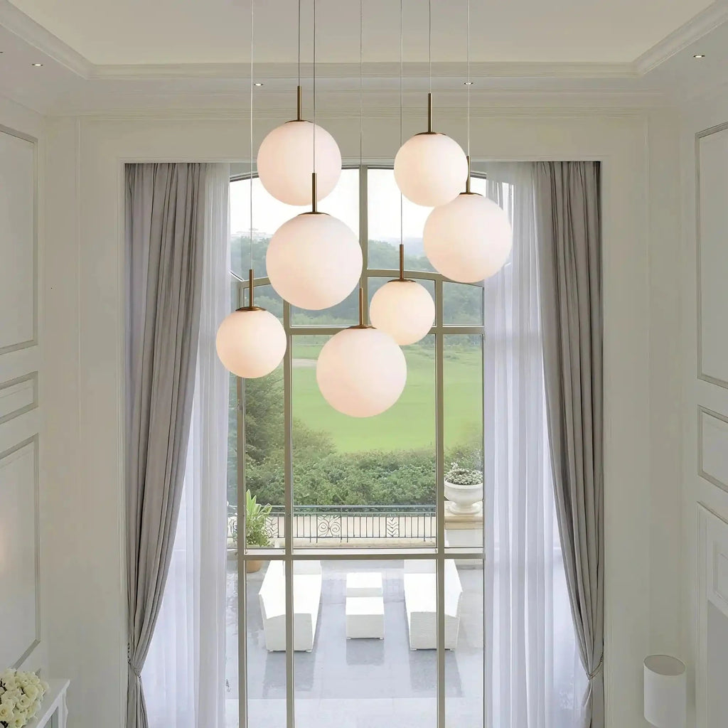 Casen Round Chandelier 20", 28", 34", 43" - Cyran Lamps