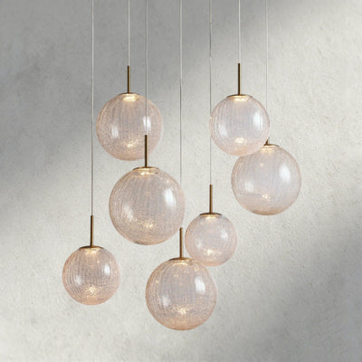 Casen Round Chandelier 20", 28", 34", 43" - Cyran Lamps