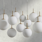 Casen Round Chandelier 20", 28", 34", 43" - Cyran Lamps