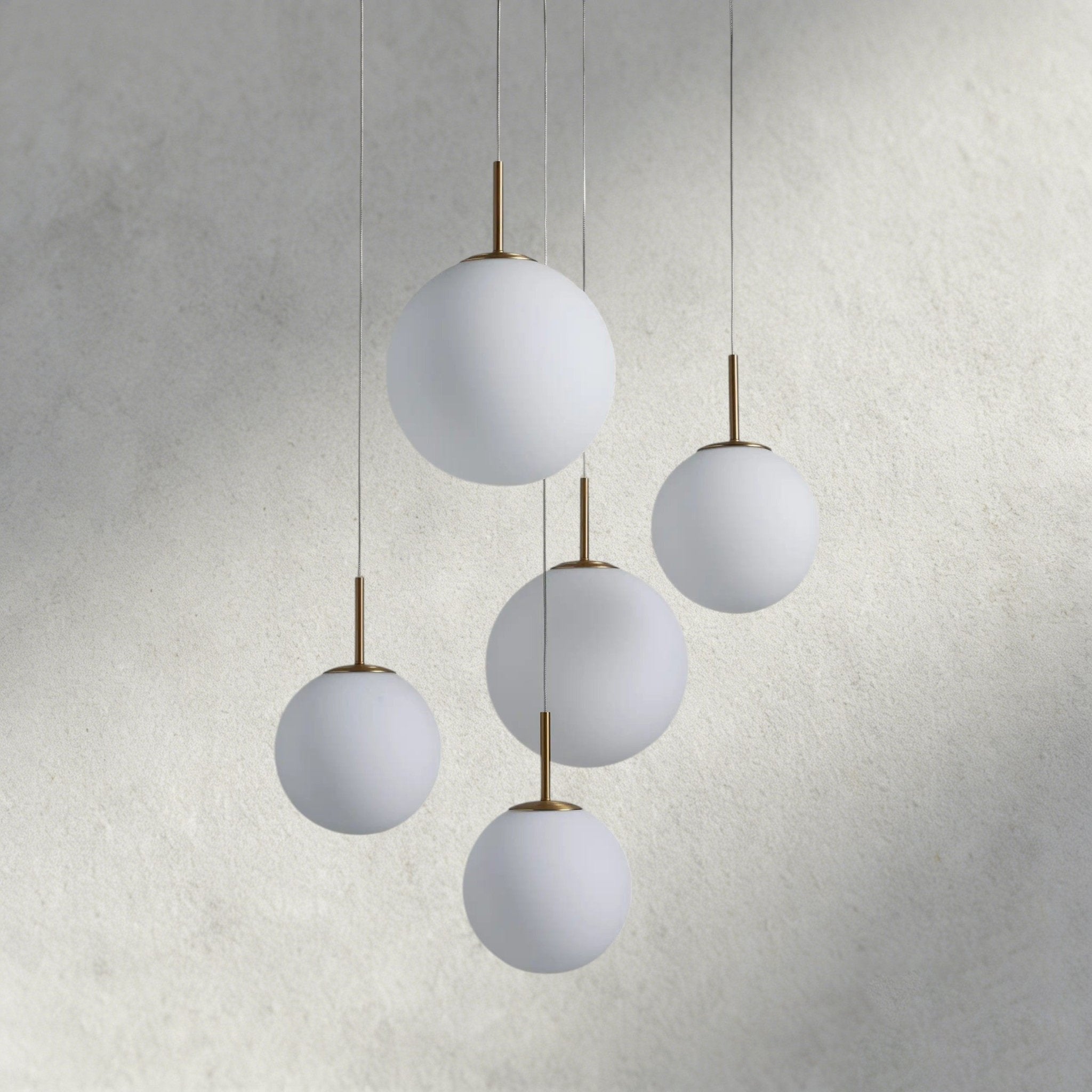 Casen Round Chandelier 20", 28", 34", 43" - Cyran Lamps