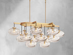Cebret Glass Linear Chandelier - Cyran Lamps