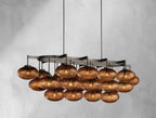 Cebret Glass Linear Chandelier - Cyran Lamps