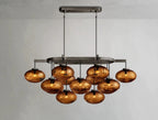 Cebret Glass Linear Chandelier - Cyran Lamps