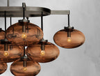 Cebret Glass Linear Chandelier - Cyran Lamps