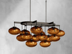 Cebret Glass Linear Chandelier - Cyran Lamps