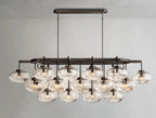 Cebret Glass Linear Chandelier - Cyran Lamps