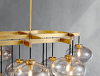 Cebret Glass Linear Chandelier - Cyran Lamps